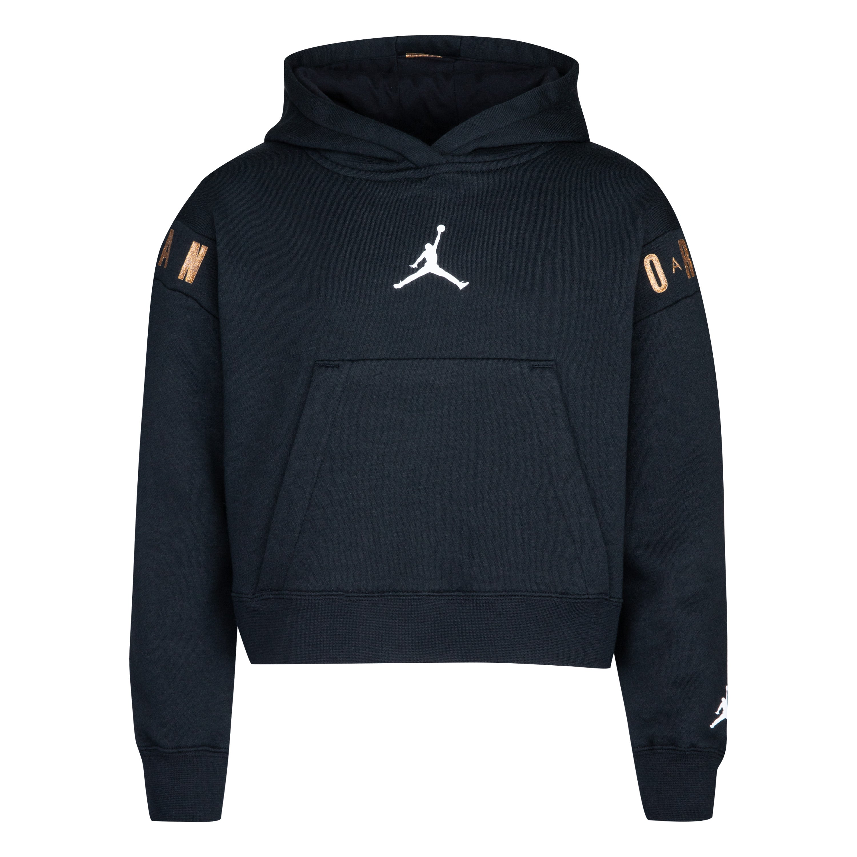 JORDAN YOUTH HOLIDAY SHINE PULLOVER HOODIE (BLACK SIZE YOUTH S-XL)